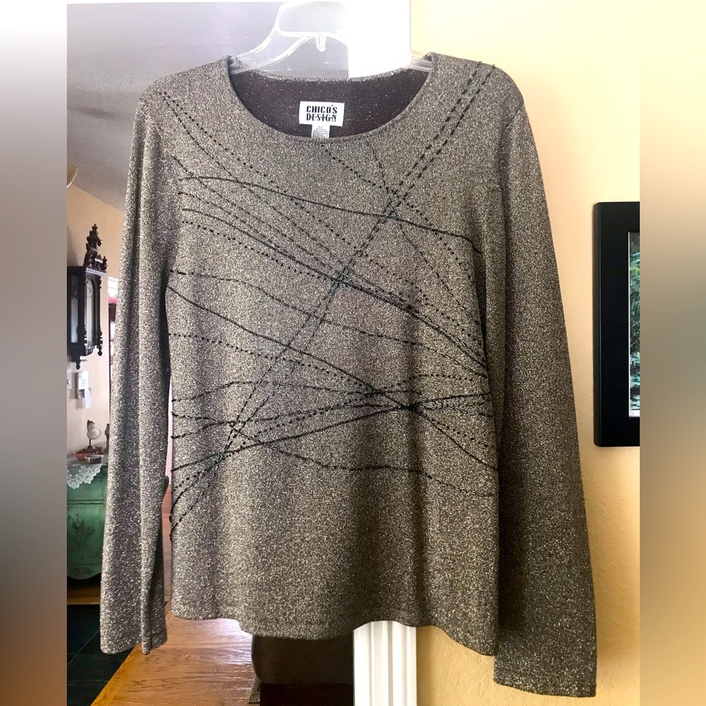 Lovely Holiday Pull Over Sweater from Chico’s Size 12